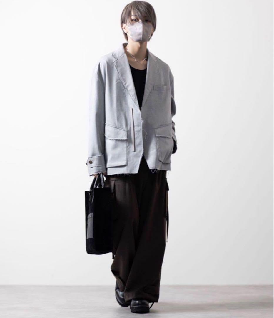 【CLEL core.】ウールカットオフストレートスラックス CLEL（クレイル）の「【CLEL core.】Wool Cut off Straight